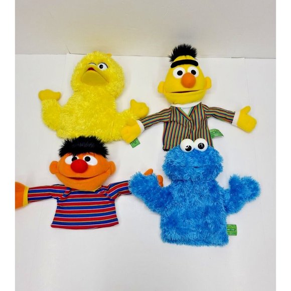 Gund | Toys | Gund Sesame Street Plush Hand Puppets Bert Ernie Big Bird